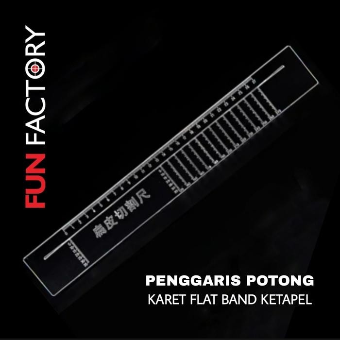 

Cutting Ruler - Penggaris Potong Karet Flat Band Ketapel