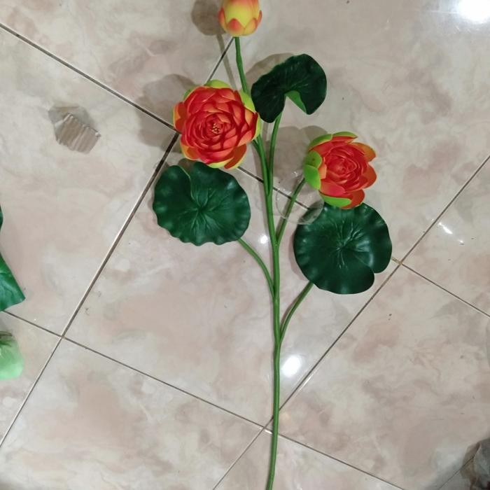 bunga teratai artificial bunga plastik bunga hias