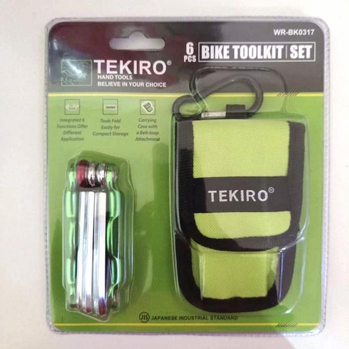TEKIRO KUNCI L LIPAT SET 6 PCS - TOOLKIT KUNCI L LIPAT SEPEDA SET