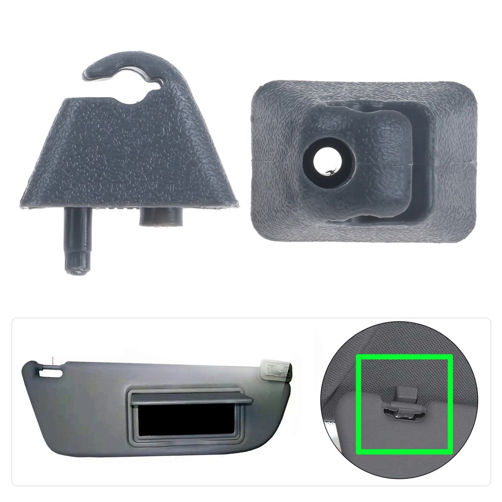 2Pcs Auto Sun Visor Clips Hook Mount Bracket Holder for Opel Vauxhall Vectra Vivaro Astra Corsa