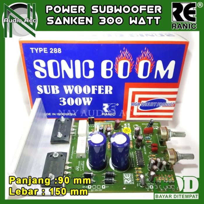 [Expert] kit subwoofer aktif sonic boom 300 watt