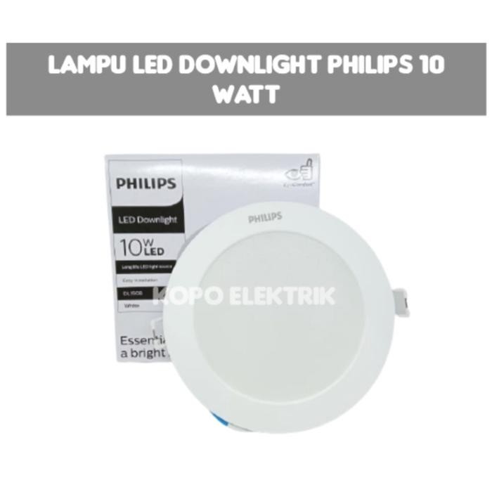 [Expert] Lampu Led Downlight Philips 10 Watt/ 10w Bulat
