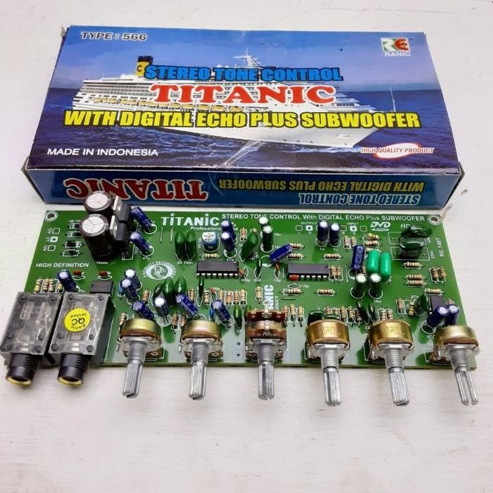 [Expert] Kit tone control mic echo subwoofer plus regulator