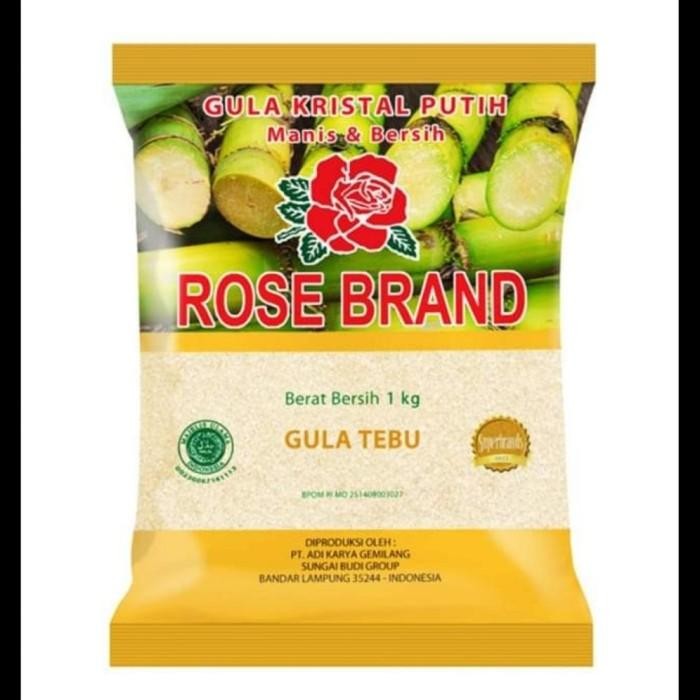 

(Allthebest) Gula pasir rose brand 1kg kuning murah