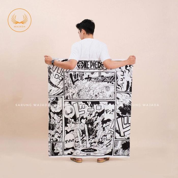 sarung tretan muslim original katun premium motif one piece cyberpunk Nyaman Dewasa Batik Pria Corak