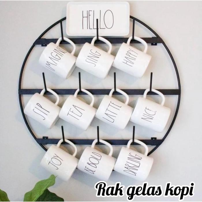 RGK01 / RAK GELAS KOPI / rak gelas kopi minimalis