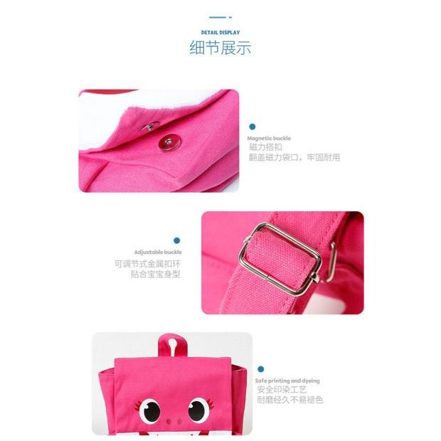 Pinkfong Baby Shark ildren's Sool Bag / Bagpack / Tas Ransel Anak