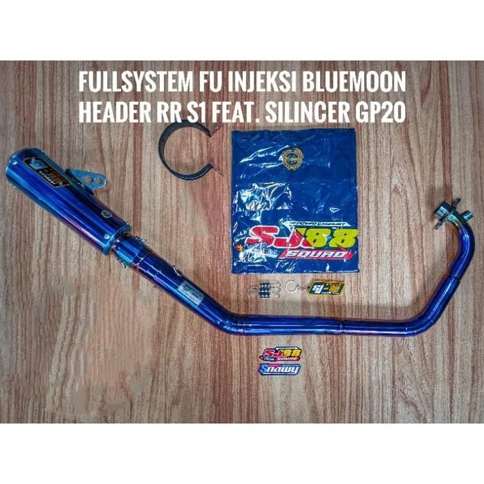 KNALPOT SJ88 SATRIA FUFI GP ABADI NEW J3,J2, HEADER RR S1 STAINLESS