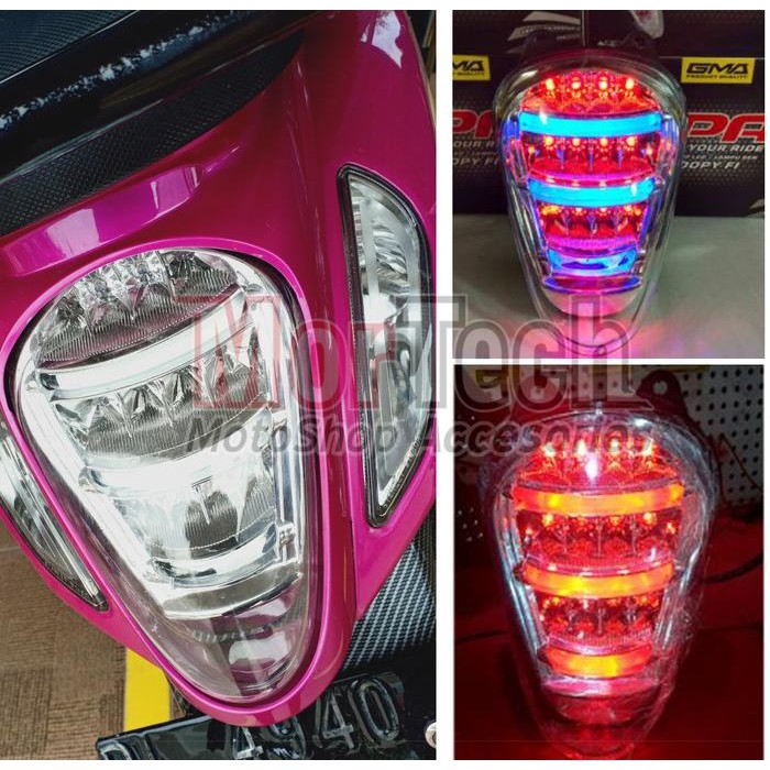 Stoplamp Led Jpa Ori Lampu Stop Plus Senja Scoopy Fi 2013-2016