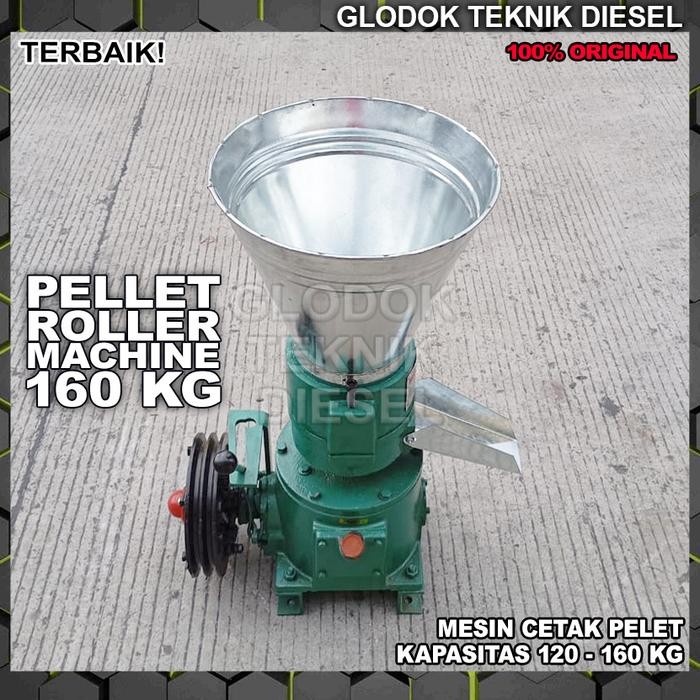 Mesin Pencetak Pelet Pakan Ternak Ikan 160 KG / Jam KL 155 Alat Cetak Pembuat Pelet Pellet Roller
