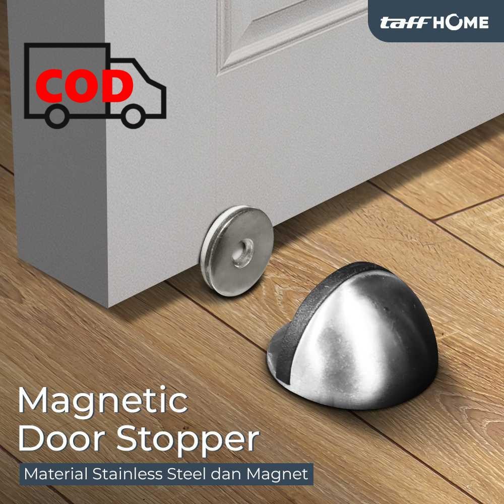 Door Stopper Magnet Kuat Penahan Pintu Rumah Ganjal Bawah Pengganjal Stainless Steel Stoper