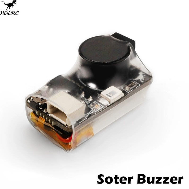 HGLRC Soter Buzzer FPV Drone Alarm Lost Model Beeper Finder 5V LED Light 22x12x12mm For RC FPV Frees