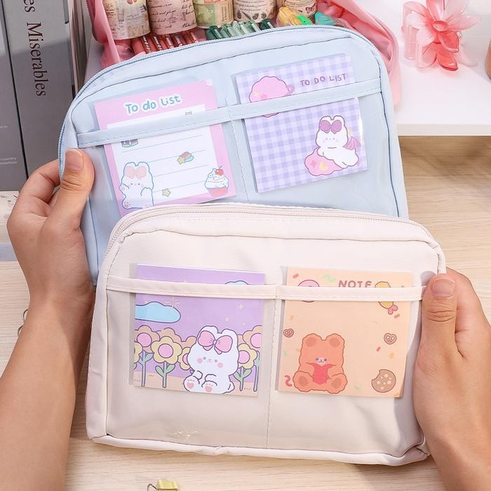 

MRJ Tempat Pensil Ukuran Besar 12 Sekat Kotak Pensil Jumbo Pouch Stationery