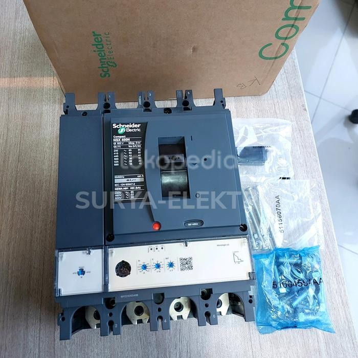 Populer Mccb Schneider Nsx400 N Nsx400N 400A 4 Pole 4P 400 Amper 50Ka Lv432694