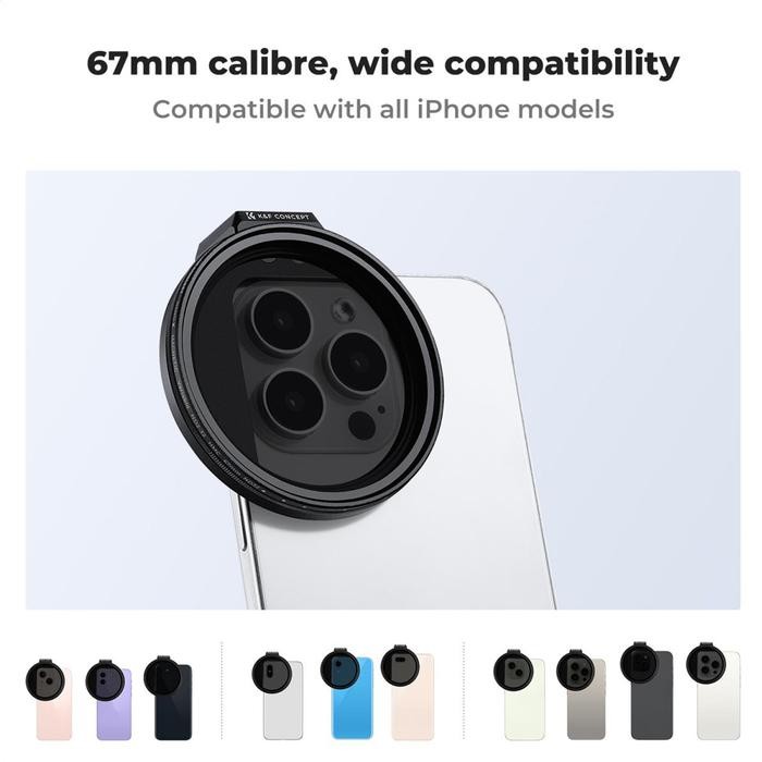 KNF Concept ND2-32 Magnetic Filter Variable for Smartphone Handphone HP K&F Concept