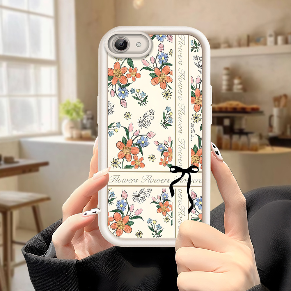 Softcase Phone Case For VIVO Y66 Y65 Fashion Pita Bunga Soft Casing Ponsel Untuk Kesing Motif Handph