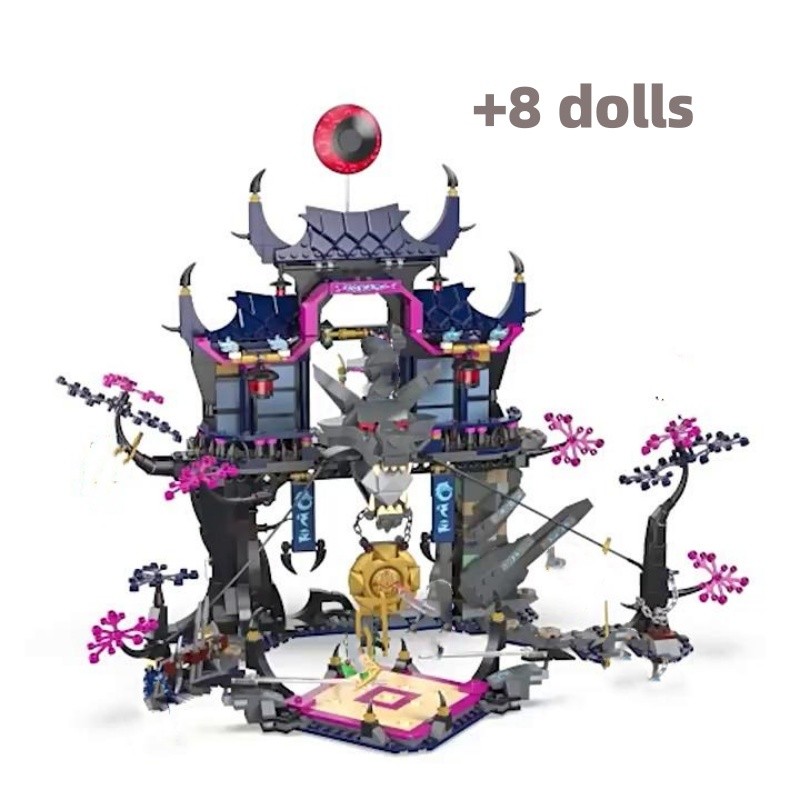 New creative building block Shadow dojo building block Wolf Mask assembly building block ninjas