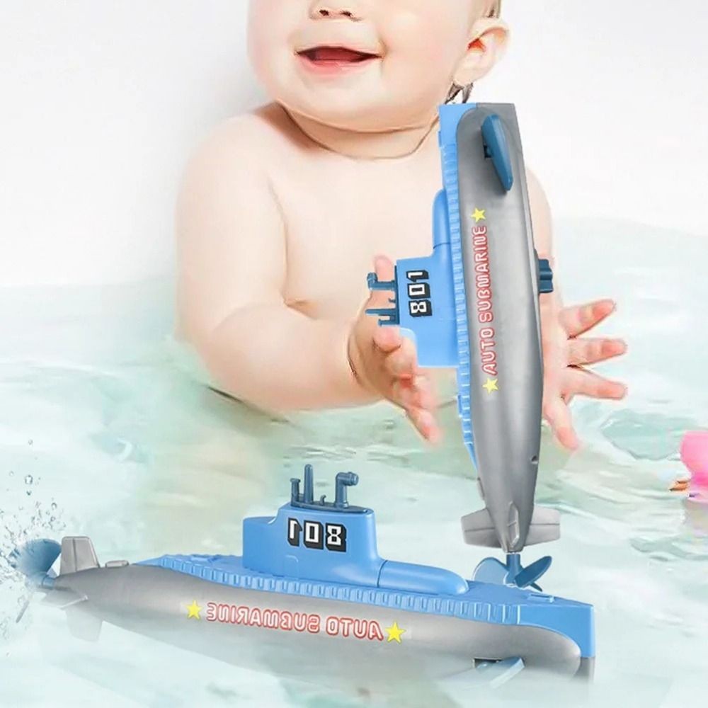 Water Spray Playing Submarine Toys Submarine Spring Submarine Wind Up Toy Diver Lightweight Summer