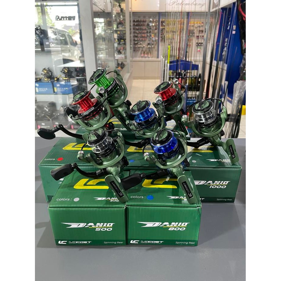 Reel Spinning Locost Danio Kerekan Pancing Murah Aluminium Spool Besi Anti Korosi Water Resistant