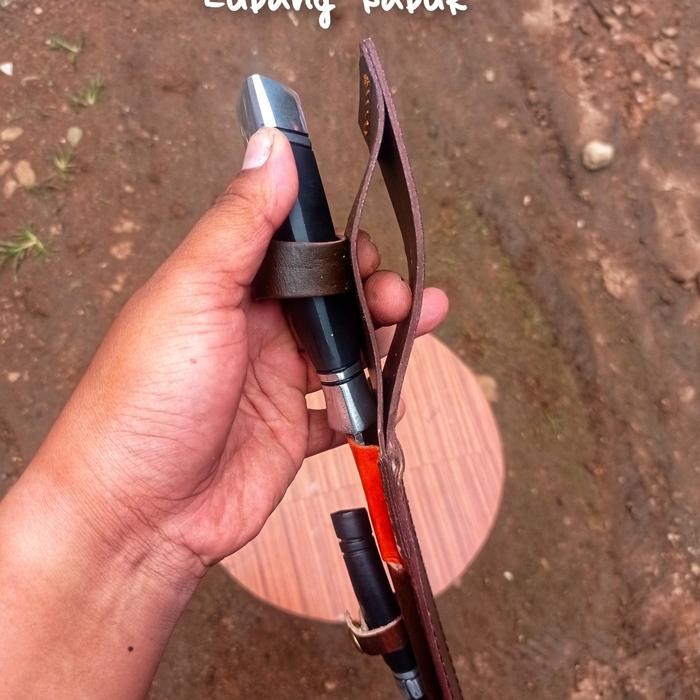 Golsem Hss V2 Pisau Sembelih, Sarung Kulit Free Honing Stick Promo