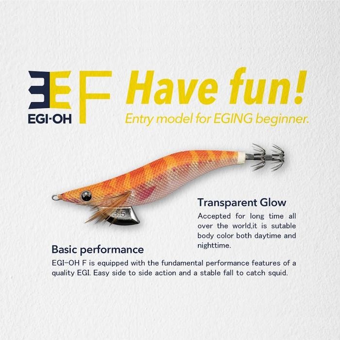 Yamashita EGI-OH F 2.0 2.5 3.0 3.5 2023 Sguid Jig Egi Umpan Cumi Sotong