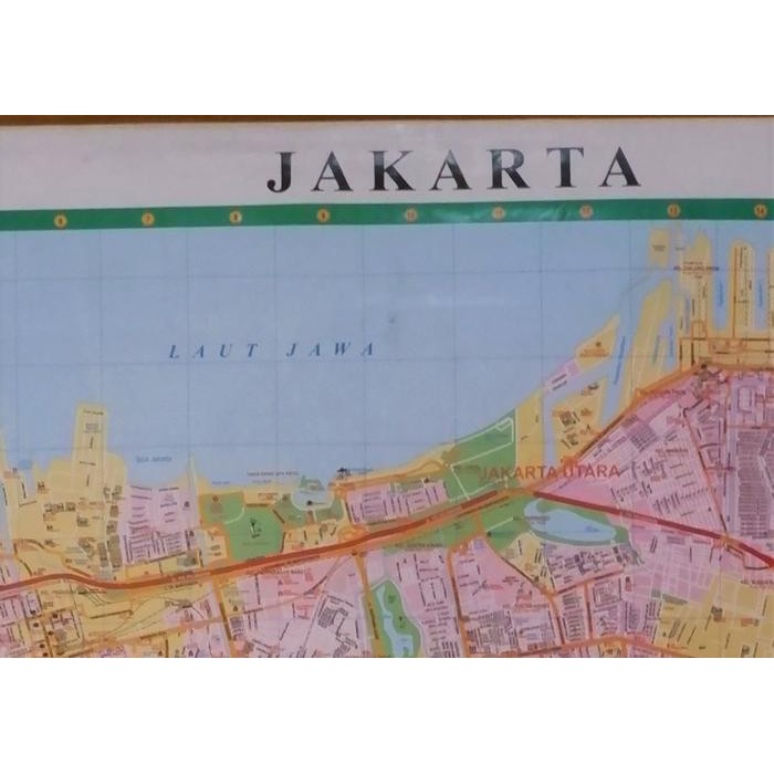 

peta Jakarta Wall Map