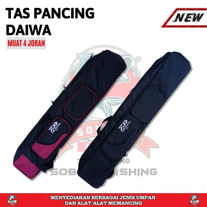 tas pancing daiwa muat 4 joran panjang 100cm