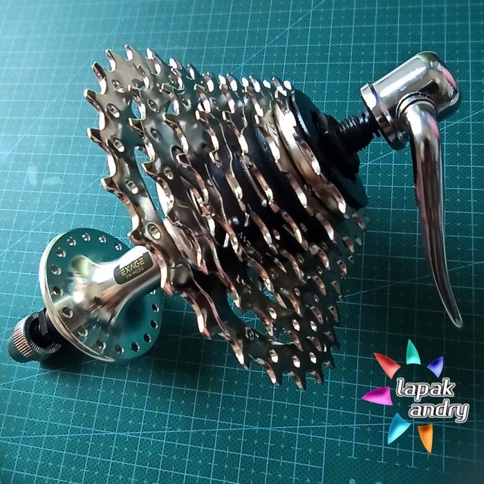 FREEHUB 36H SHIMANO 7 SPEED EXAGE JAPAN QR REAR ONLY + SPROCKET 12-28T