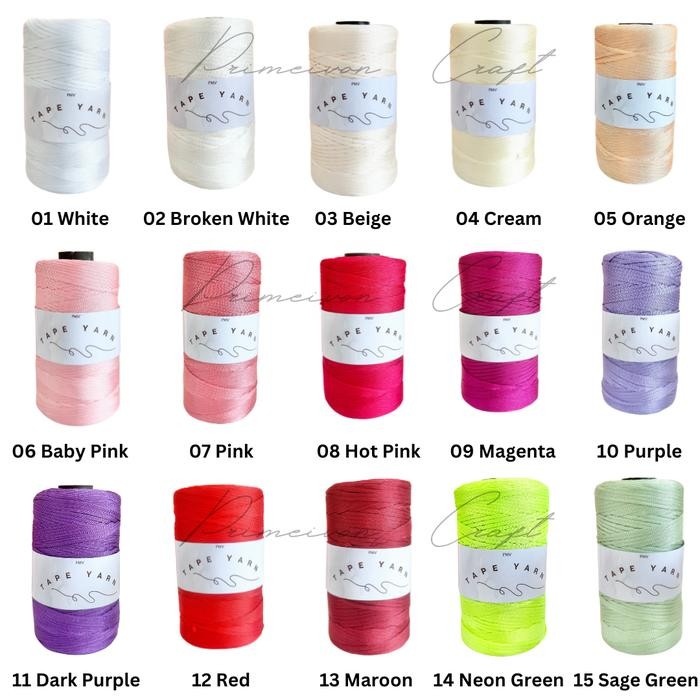 

Benang Rajut TAPE yarn TAP1