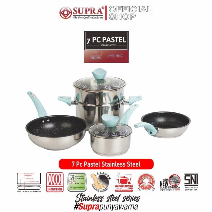 Panci Set 7 Pcs Supra Chef Renata Moeloek I Cookware Set Supra 7 Piece Gratisongkir