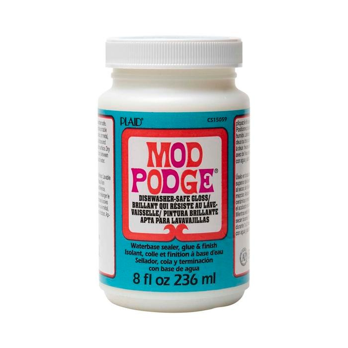 

MOD PODGE DISHWASHER-SAFE GLOSS 8 OZ WATERBASE SEALER GLUE AND FINISH