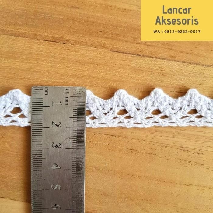 

(Expert) Renda Kait / renda Rajut lebar 2 cm tipe 011 Gunung per 1 yard