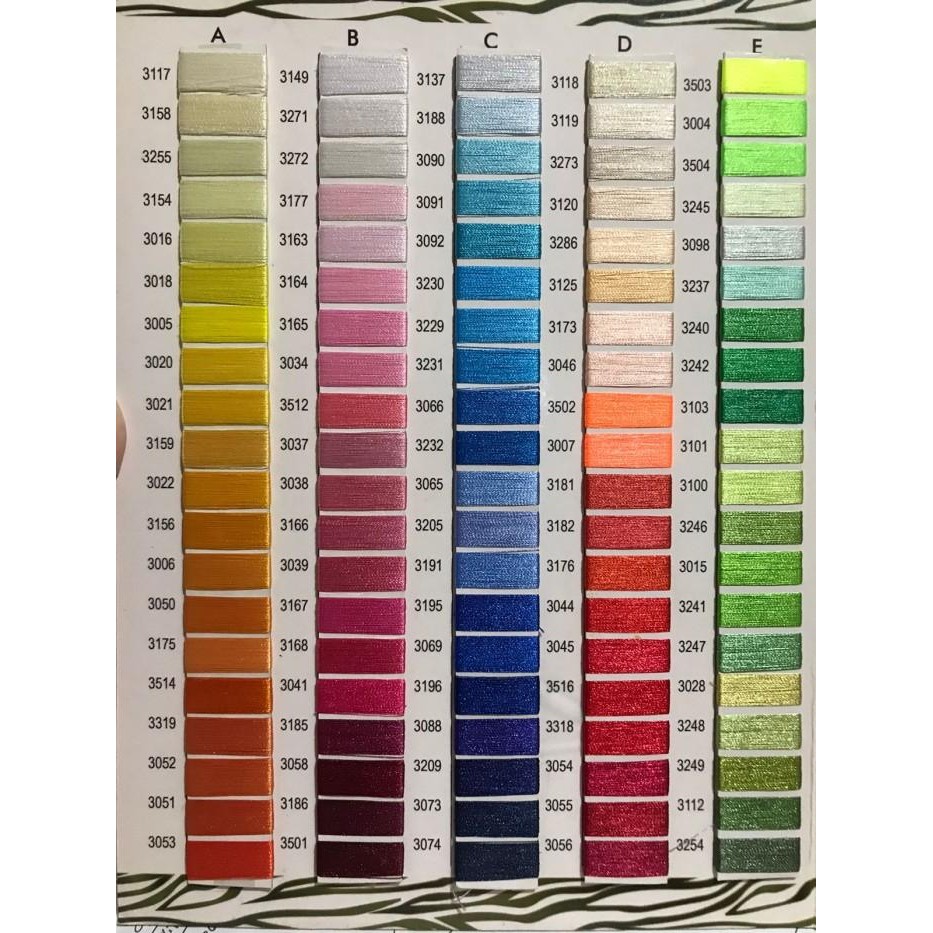 (Expert) BENANG BORDIR ZEBRA ORIGINAL 100% POLYSTER EMBROIDERY BENANG JAHIT