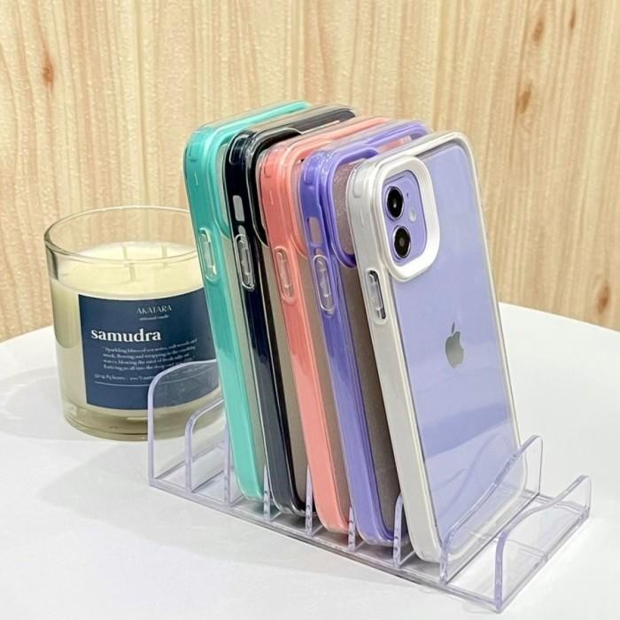 [Expert] CLEAR BUMPER 3IN1 CASE VIVO Y20 Y22 Y02 Y16 Y35 Y91C