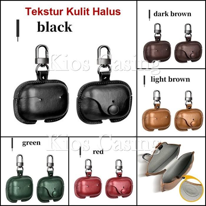 A6 Apple Airpods Pro Leather Case Kulit Casing Sarung Pouch Air Pods P