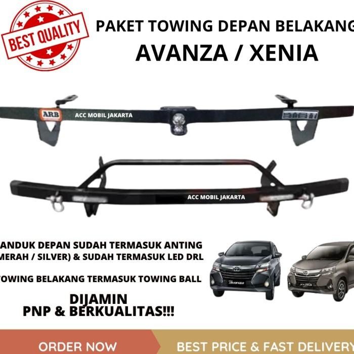 PAKET TOWING ARB DEPAN BELAKANG AVANZA XENIA ORIGINAL PELINDUNG BUMPER