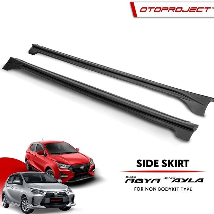Promo Side Skirt Bodykit Samping Hitam All New Agya / Ayla 2023 Otoproject Ready