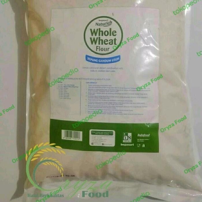 

Tepung gandum utuh Whole Wheat Flour Bogasari NATURICH 5kg. Best Seller