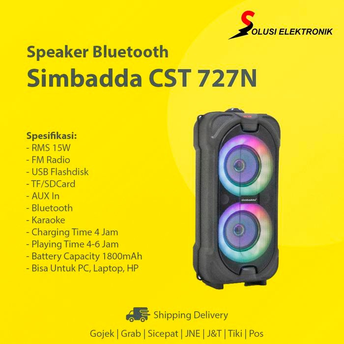 Simbadda Cst 727N Bluetooth Speaker Pc Komputer Hp Laptop Karaoke