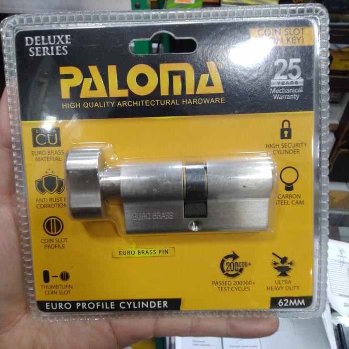 Paling Laris Cylinder / Silinder Pintu Rumah Knob 62Mm Tanpa Kunci Paloma Clp 714