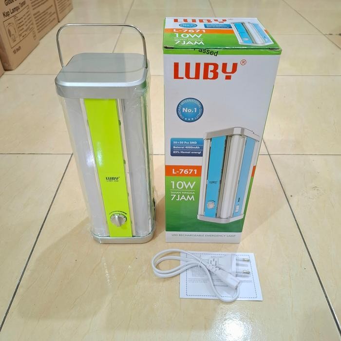 Lampu LED Emergency LUBY L7671 L-7671 Rechargeable