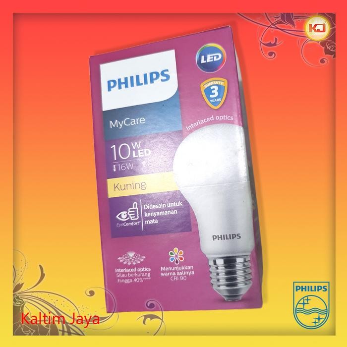 Lampu LED 10W / 10 Watt Philips MyCare Warm White 3000K Bohlam E27