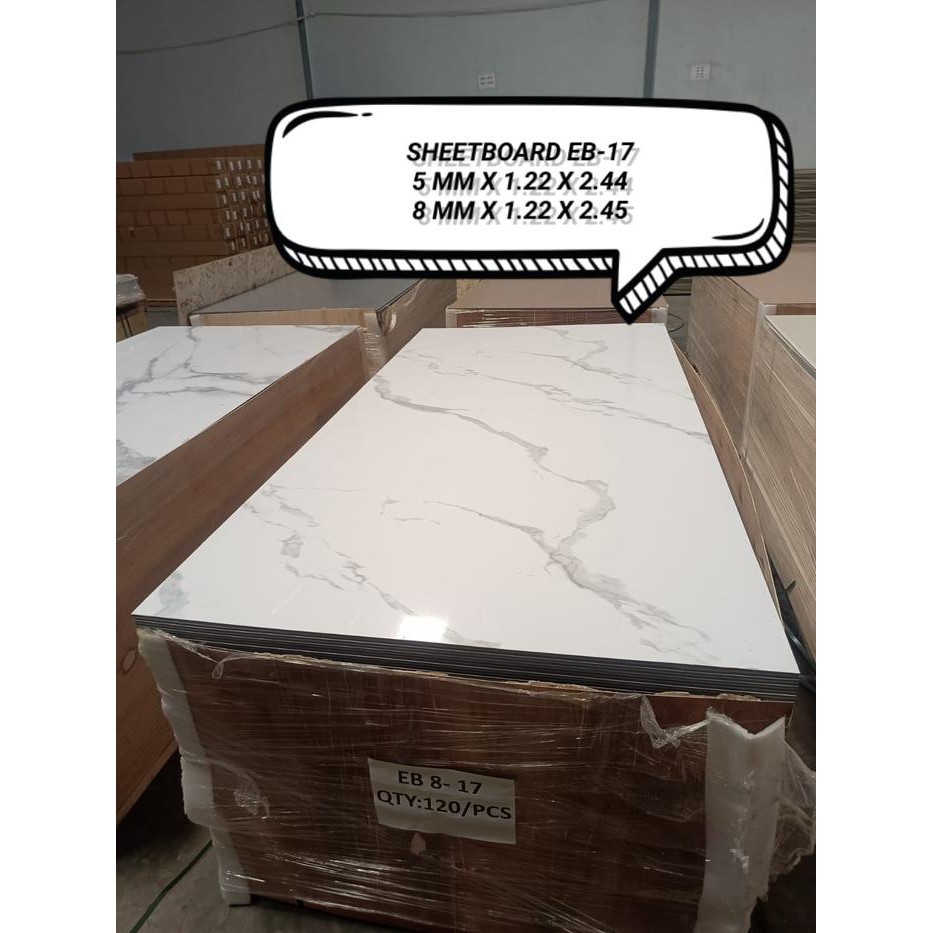 Sheet PVC Board Warna 5mm / Wallboard Wallpanel Dinding EB