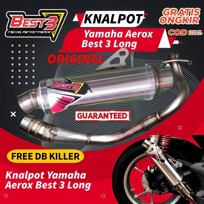 PREMIUM A02 Knalpot racing Yamaha Aerox Best 3 Long kenalpot racing original