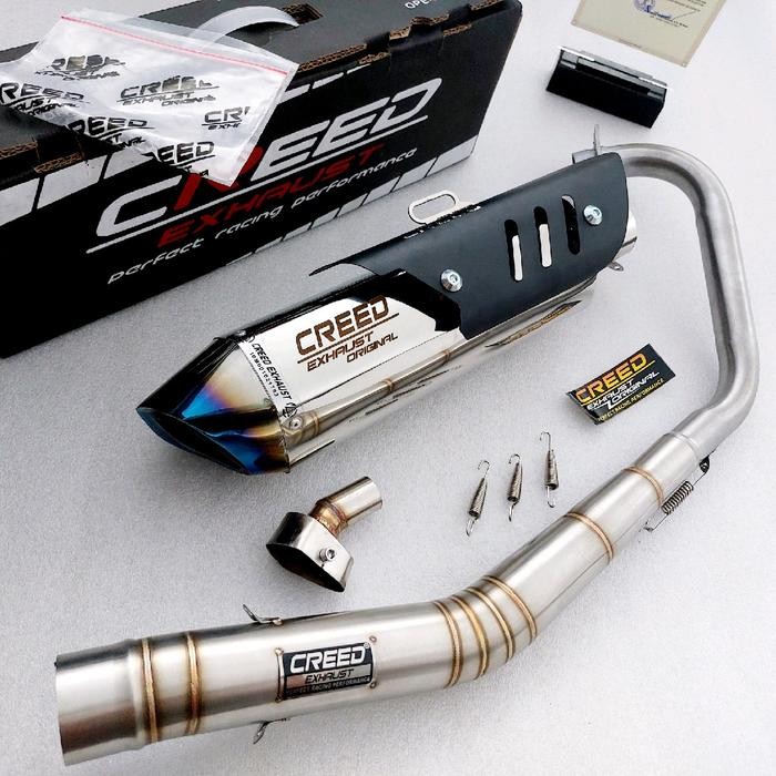 PREMIUM Knalpot Racing BASS ADEM Creed Exhaust GPStar untuk Vixion Satria Fu CB CBR 150R GSX R15 V2