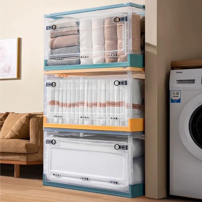 PREMIUM Storage Box kontainer plastik box Lipat Folding Container Box Tempat Baju Mainan Kotak