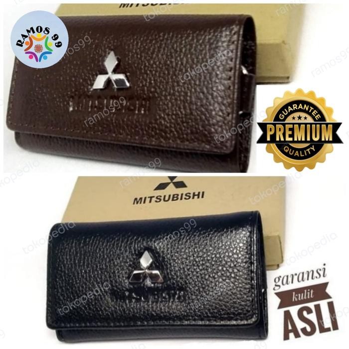 Mitsubishi Pajero Sport Dompet STNK Gantungan Kunci Mobil Leather Asli