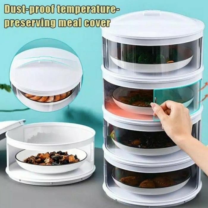 PREMIUM Rak Makanan Susun Tudung Saji Susun Penutup Makanan 4 Susun