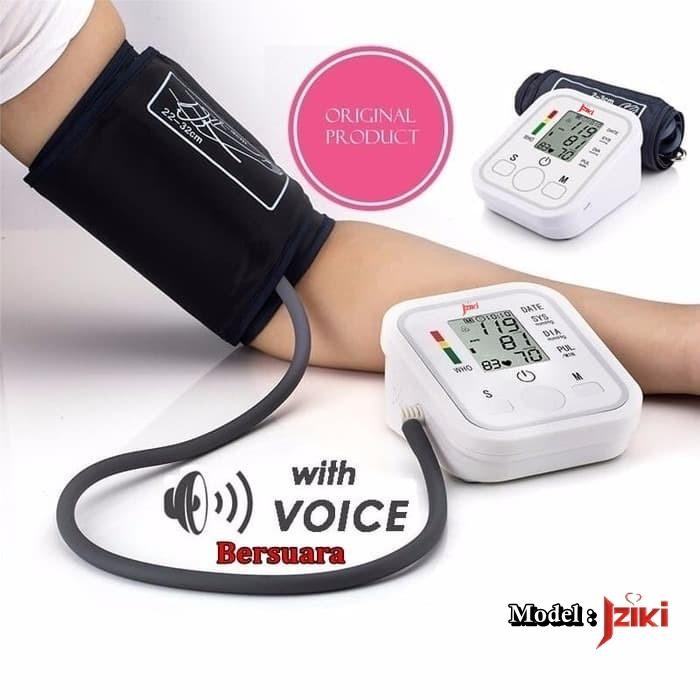 JZIKI Tensimeter Digital Bersuara Lengan Atas Pengukur Tekanan Darah