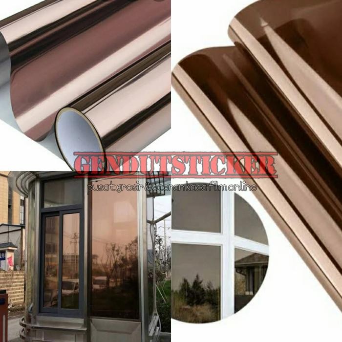BEST SELLER STICKER KACA STIKER KACA FILM ONE WAY SILVER BROWN CERMIN COKLAT